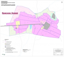 Карта градостроительного зонирования нп Красное Знамя